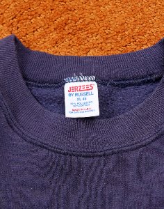 90&#039;s JERZEES BY RUSSELL 50/50 SWEAT SHIRT ( MADE IN U.S.A., XL size )