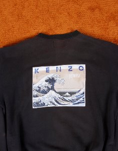 90&#039;s KENZO JEANS SWEAT SHIRT ( Made in JAPAN , L  size )