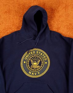 90&#039;s USNAVY OG AUTHENTIC HOODIE ( Made in U.S.A. , 50/50 , XL size )