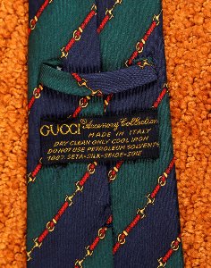 80&#039;s GUCCI SILK TIE ( MADE IN ITALY )