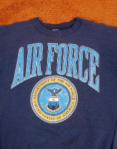 USAF VINTAGE SWEAT SHIRT ( 105 size )