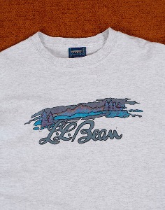 90&#039;s L.L.Bean Harborside Graphics Vintage T-Shirts ( Made in U.S.A. , S size )