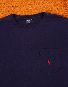 1990&#039;s Polo Ralph Lauren Pocket T-SHIRTS ( MADE IN U.S.A. ,XL size )