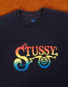 STUSSY VINTAGE LOGO T-SHIRT (  MADE IN U.S.A. ,WOMEN&#039;s  S size )