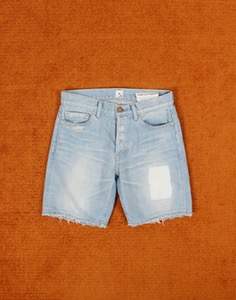 THREE DOTS TURQUOISE SELVEDGE Denim Shorts ( MADE IN JAPAN, 30 inc )