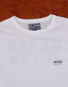 KENZO JEANS LOGO T-SHIRT ( free size )