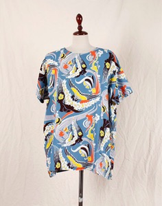 BEAMS BOY RAYON TOP ( MADE IN JAPAN, L size )