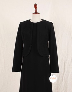 Chloé fomal black dress set. ( dead stock, MADE IN JAPAN, S size )