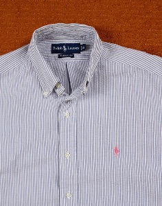 Polo Ralph Lauren Seersucker Half Shirt  ( Classic Fit ,  S size )