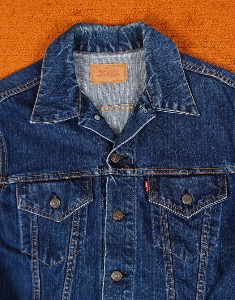 1960&#039;s Levi&#039;s 70505 3rd Denim Trucker Jacket  (  Made in U.S.A. , BIG &#039;E&#039;  )