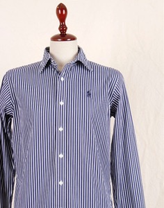 RALPH LAUREN SPORTS Stripe Shirt ( SLIM FIT, S size )