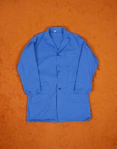 80&#039;s Drei-Punkt Berufskleidung GmbH Workwear Shop Coat ( Made in Germany , 52 size )