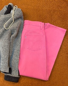 levi&#039;s 554-36 Pink Cotton Pants ( MADE IN JAPAN, 26inc )