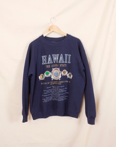 90&#039;s HAWAII , 50/50 Hanes Activewear Sweat Shirt ( Made in U.S.A. L size )