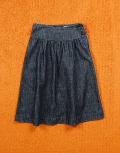 R by 45rpm denim skirt ( MADE IN JAPAN, 26inc )