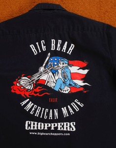 2002&#039;s BIG BEAR CHOPPERS MECHANIC SHIRT ( Made in U.S.A. , M size )
