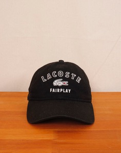 LACOSTE FAIRPLAY BLACK CAP ( 58 ~ 59 cm )