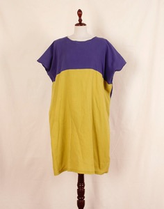 SOU SOU kantoui cotton dress ( MADE IN JAPAN, FREE size )