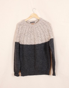 COMMON PEOPLE ENGLAND Herron Chunky Knit ( Made in ENGLAND , M size )