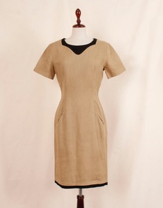 bellezza Linen Dress ( MADE IN ITALY, S size )