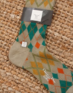Christian Dior Monsieur Wool mix Argyle Check Socks (  250mm size )