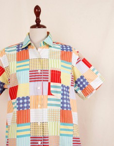 Vintage belle masion Shirt ( MADE IN JAPAN, M -L size )