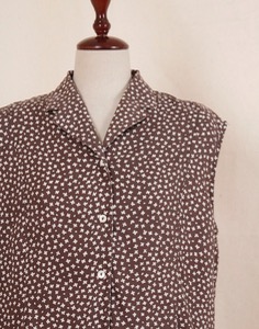DUO Floral Shirt ( MADE ITALY, L size )
