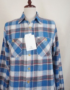journal standard works flannel shirt ( Dead Stock, MADE IN JAPAN, S size )