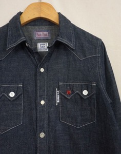 BLUE BLUE x GREEN LABEL RELAXING DENIM SHIRT ( MADE IN JAPAN, S size )