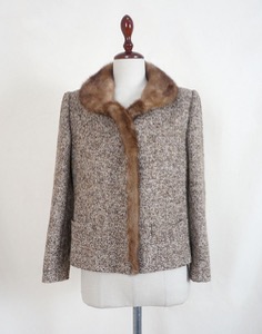 LAPINE BLANCHE  JACKET  ( MADE IN JAPAN,  MINK , XS size )