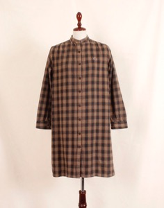 WOOLRICH Check Long Flannel Shirt  ( M size )