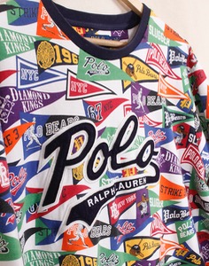 Polo Ralph Lauren  Pennants Baseball Flags Sweat Shirt ( XL size )