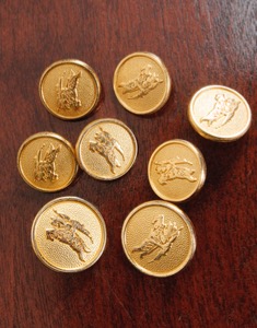 80&#039;s Vintage Burberry Gold Buttons ( 8ea )