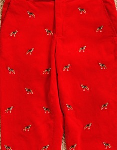 Polo Ralph Lauren  Dog Embroidery Holiday Corduroy Pants (  30/30 size  )