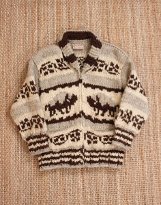 Hill&#039;s Indian Crafts Genuine Cowichan Sweater ( Made in CANADA , XL size )