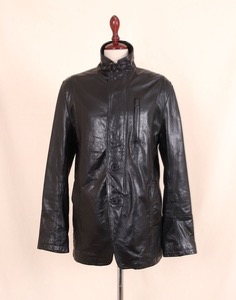 CK39_  calvin klein Leather Jacket ( sheepskin, L size )