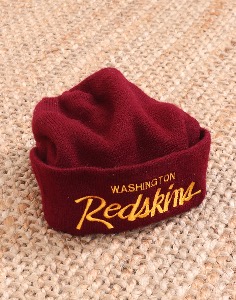 90&#039;s Washington Redskins Schuessler Knitting Mills Beanie ( Made in U.S.A. )