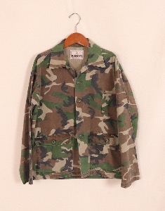 80&#039;s Vintage Ranger Woodland Camo Jacket ( Made in U.S.A. ,  S  size )