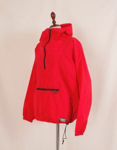 Vintage 90&#039;s LL Bean Red Anorak Pullover Jacket  ( women&#039;s M size )
