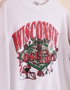 1994&#039;s WISCONSIN ROSE BOWL SWEAT SHIRT ( 50/50 , Made in U.S.A. , XXL size )