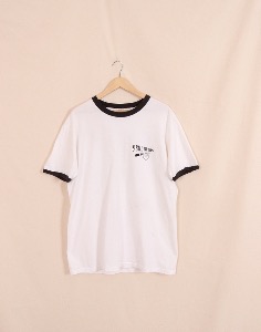 8 BALL TAVERN_ Cross &amp; Stitch Ringer T-Shirt ( Single Stitch, XXL size )