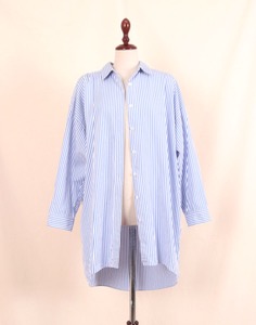 MACKINTOSH  _ THOMAS MASON Stripe Long Shirt ( MADE IN JAPAN, M size )