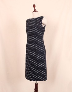 VINTAGE LOURBIGO Dot Dress ( MADE IN JAPAN, S size )
