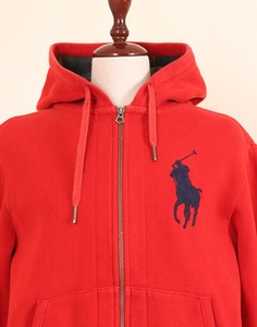 RALPH LAUREN Red Big Pony Hoody ( XS size )