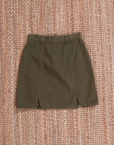 Moussy and Co. OliveGreen skirt ( S size, 25 inc )