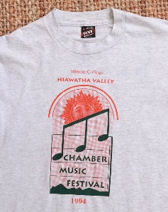 90&#039;s CHAMBER MUSIC FESTIVAL VINTAGE T-Shirt ( Single Stitch, Made in U.S.A. L size )