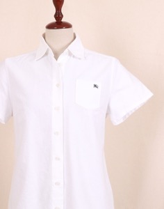 BURBERRY LONDON blue label  white shirt  ( MADE IN JAPAN, M size )