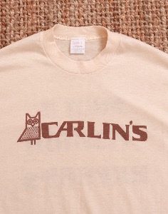 80&#039;s CARLIN&#039;S _ STEDMAN VINTAGE T-SHIRT (  Single Stitch , Made in U.S.A. XL size )