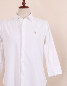 RALPH LAUREN SPORTS White Shirt  ( L size )