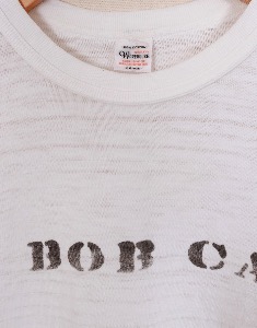 WAREHOUSE _ BOB CATS STANCIL T-SHIRT ( Made in JAPAN , L size )